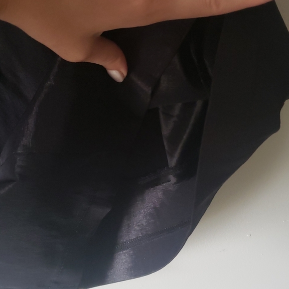 Black one shoulder mini dress with sparkle detail - Picture 3 of 5